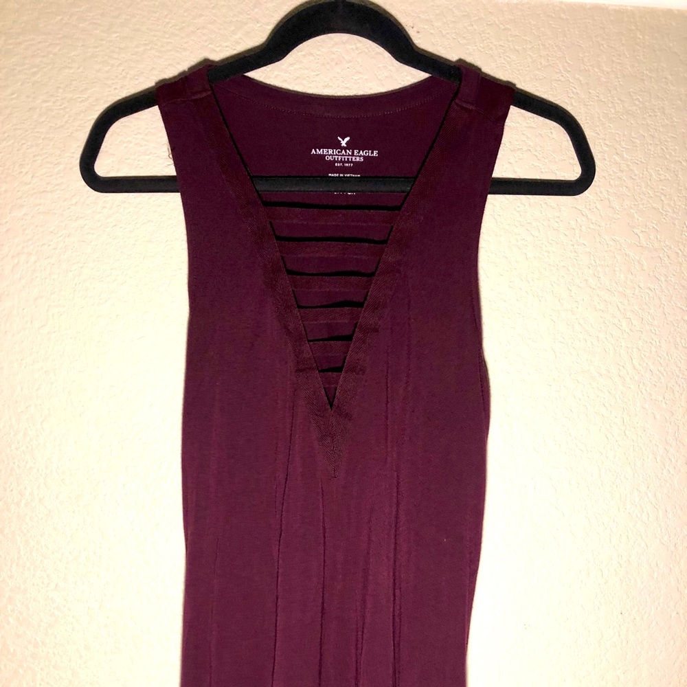 Maroon American Eagle Tank.